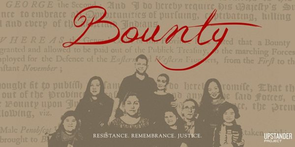Information Banner for Film Screening: Bounty by Upstander Project